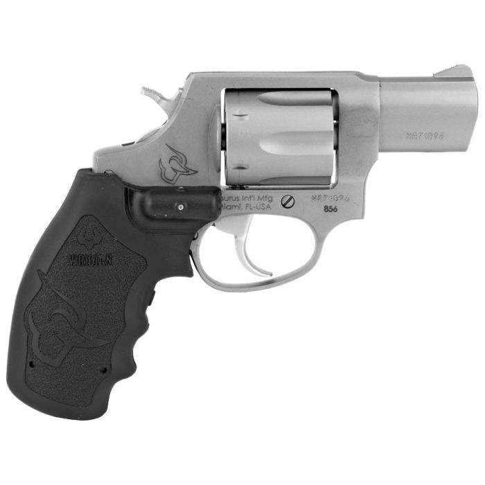 Taurus Firearms Model 856L Double Action Revolver 38 Special Stainless  Steel Viridian Laser 2 Barrel