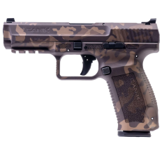 CANIK Creations TP9 Elite 9mm 4.46" 18rd Pistol - Woodland Bronze
