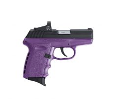 SCCY Industries CPX-2 RD 9mm Luger 3.10" 10+1 Black Nitride Stainless Steel Slide Purple Polymer Grip NMS CTS-1500 Red Dot