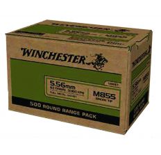 Winchester / Lake City M855 5.56 62gr Green Tip FMJ - 500rd Box