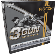 Fiocchi Ammunition Jerry Miculek 3 Gun Target Loads 2-3/4" 1-1/8oz # 7.5 Shot 250rd Case