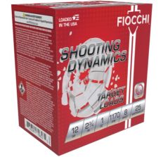 Fiocchi Shooting Dynamics 12ga 2.75" 1oz #8 Shot 250rd Case