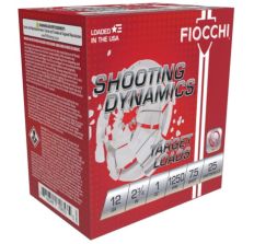 Fiocchi Shooting Dynamics 12ga 2.75" 1oz #7.5 Shot 250rd Case
