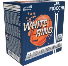 Fiocchi White Rhino Premium Target Load 12ga 2.75" 1-1/8oz #7.5 250rd Case
