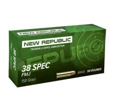 New Republic 38 Special 158gr FMJ Ammunition 50rd