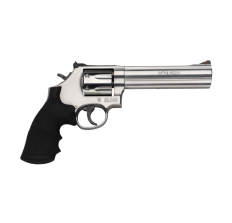 Smith & Wesson Revolver 686-6 Plus 6" 357 Stainless 7 Shot Steel Frame and Rubber Grips