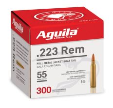 Aguila Ammunition .223 Rem Rifle Ammunition 55 Grain FMJ 300rd Box