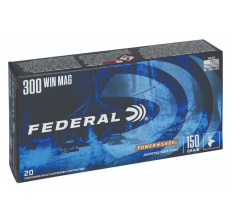 Federal Power-Shok Rifle Ammunition 300 Winchester Magnum 150gr Jacketed Soft Point 20rd