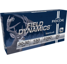 Fiocchi Field Dynamics Rifle Ammunition 30-30 Winchester 150gr Flat Soft Point 20rd
