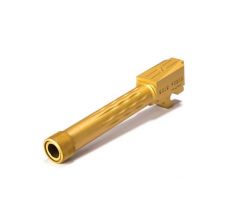 Faxon Firearms Match Series Sig P320 Compact Flame Fluted Threaded Barrel 416R -  TiN (Gold) PVD