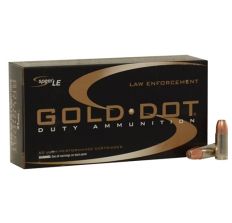 Speer LE Gold Dot 9mm Luger +P 124gr Hollow Point 50rd Box