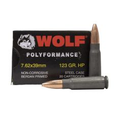 Wolf Centerfire 7.62X39 123gr HP - 20rd Box