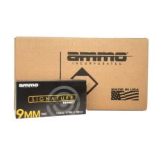 Ammo Inc Signature 9mm Luger Handgun Ammunition 115gr FMJ 1000rd Case