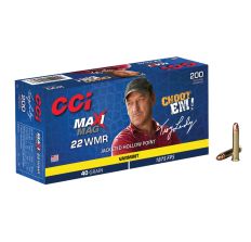 CCI 958 Maxi-Mag Varmint 22 WMR 40 gr Jacket Hollow Point 200 Per Box