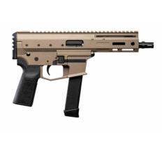 Angstadt Arms MDP-9 Billet Aluminum 9mm Roller-delayed AR 6" Pistol 17rd - FDE