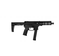 Angstadt Arms UDP-9 Billet Aluminum AR Pistol Black 9mm 6" barrel 5.5" M-LOK Rail w/MOD2 Tailhook Brace Accepts Glock Mags