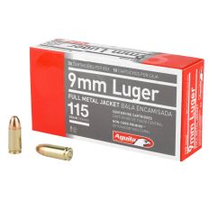 Aguila Handgun Ammunition 9mm 115gr FMJ 1000rd Case * Free Shipping *