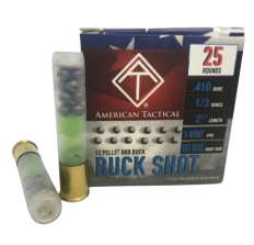 ATI .410ga 2.5" 12 Pellet BBB Buck Shotshells 250rd Case