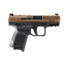 Canik TP9 Elite Sub-Compact Burnt Bronze 9mm 12rd Micro Red Dot Compatible 12rd 