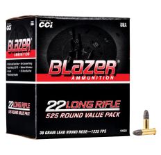 CCI Blazer 22lr Rimfire Ammunition 525rd Box 38gr Lead Round Nose