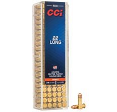 CCI Rimfire Ammunition 22 Long 29gr Copper Plated Round Rose 100rd 