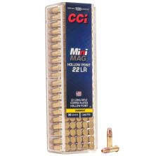 CCI Rimfire Ammunition 22LR Mini Mags Copper Plated HP 36gr 100rd