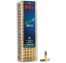 CCI Rimfire Competition Ammunition Green Tag 40rd Lead Nose 100rd 