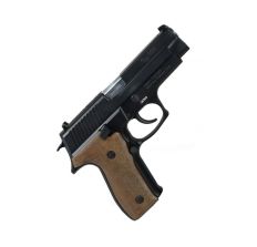Zastava CZ999 Pistol Black 9mm 4.25" Barrel 15rd Engraved Wood Grips With Engraved Wood Display Case