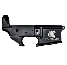 Anderson AM-15 Forged Stripped AR15 Lower Receiver Black Spartan Molon Labe Logo Retail Packaging