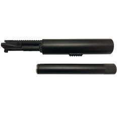 F5 MFG Soda Can Launcher - Black | Picatinny Rail | Includes Golfball/Net/Smoke Canister attachment