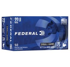 Federal GameShok 22LR #12 Shotshell Lead Shot - 50 Round Box