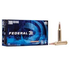 Federal PowerShok Rifle Ammunition 7mm Remington Magnum 150gr Soft Point 20rd