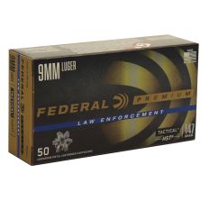 Federal Premium HST LE 9mm Luger JHP Ammo 147 Grain Jacketed Hollow Point 50rd box