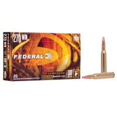 Federal Rifle Ammunition 270 Winchester 130gr Fusion Soft Point Boat Tail 20rd