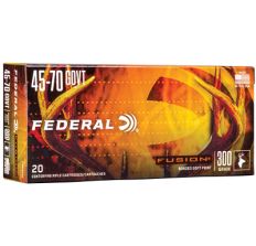 Federal Fusion Rifle Ammunition 45-70 Government 300gr Boat Tail Hollow Point 20rd