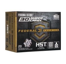 Federal Premium Handgun Ammunition  30 Super Carry 100gr HST Jacketed Hollow Point 20rd