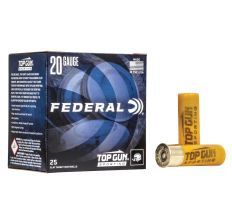 Federal Top Gun Shotshells 20ga 2.75" #7.5 Shot 7/8oz 25rd