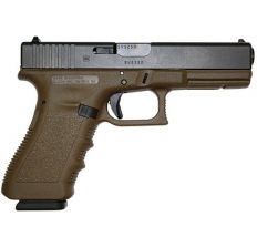 Glock 17 Gen 3 FDE frame/ Black slide (2) 17rd mags PI1750203D