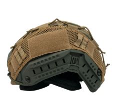 Guard Dog Tactical Level IIIa Ballistic Helmet Universal Fit - Green with Multicam Cover