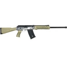 Kalashnikov USA Shotgun 3" 12 gauge Shotgun, Semi-Auto, one 10 round magazine, 18" barrel, muzzlebrake, collapsible stock, handguard w/rails, FDE synthetic 