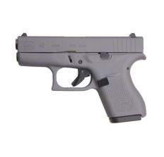 Glock 42 Gray 380acp Fixed Sights (2) 6rd mags Black Slide & Gray Frame UI4250201GF