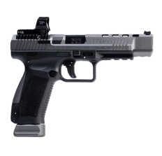 CANIK TP9SFx Pistol Tungsten 9mm 5.2" Barrel 20rd with Red Dot Optic