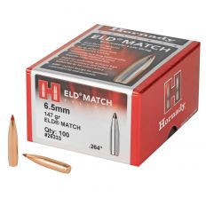 Hornady ELD-M Match 6.5mm 147gr 100rd Bullets