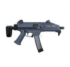 CZ SCORPION EVO 3 S1 9mm Gray Pistol 7.72'' barrel threaded 1/2X28 (2) 20rd mags 91356 with SB Tactical PDW Collapsible Brace 32rd Scorpion Magazine
