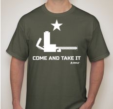XM42 T-Shirt Olive Green XM42 Come and Take it- Small