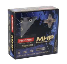 Norma Premium Handgun Ammunition 380ACP Monolithic 85gr Hollow Point 20rd