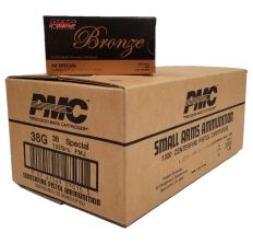 PMC Bronze 38 Special 132gr FMJ 1000rd Case