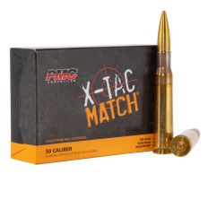 PMC X-TAC Match .50 BMG Rifle Ammunition 740 Grain Solid Brass 10rd Box