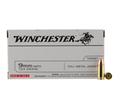 Winchester 9mm Nato 124gr FMJ 50rd Box