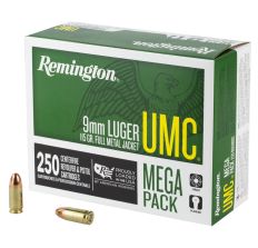 Remington UMC 9mm Luger 115gr FMJ - 250 Round Box